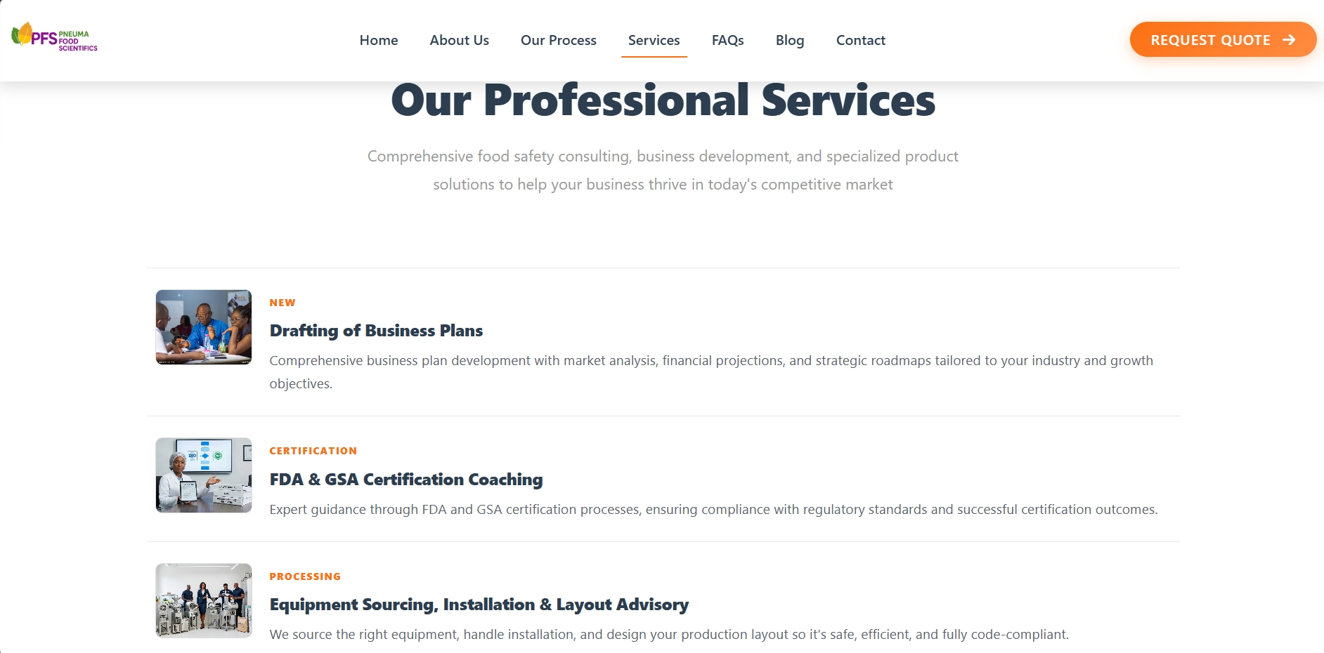 Architecture framework process layout