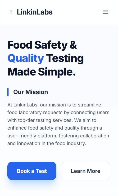 LinkinLabs Mobile Responsive View